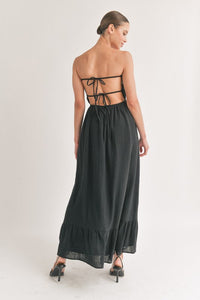 FINAL SALE Frannie Maxi Dress-Black