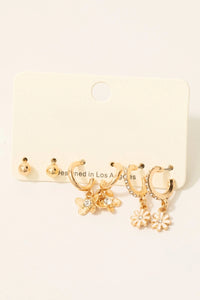 Butterfly Earrings Set