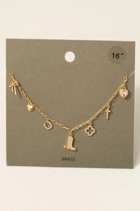 Pacey Cowboy Necklace-Gold