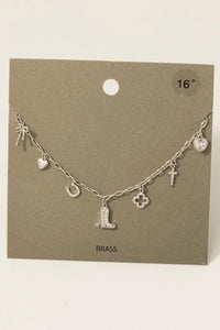 Pacey Cowboy Necklace-Silver