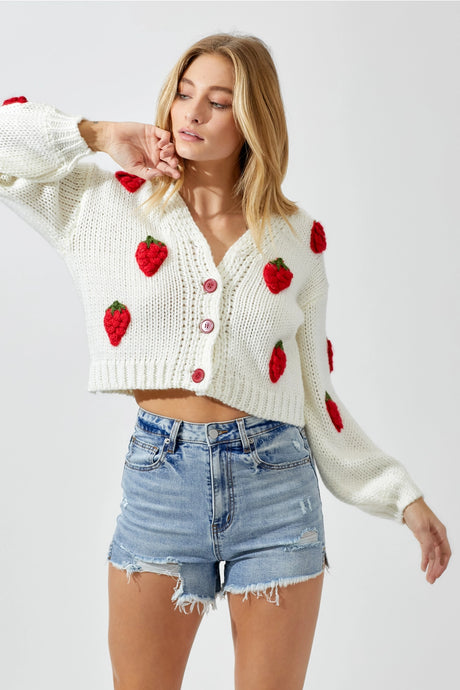 Strawberry Cardigan