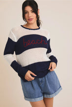 Beach Sweater-Navy