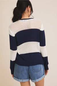 Beach Sweater-Navy