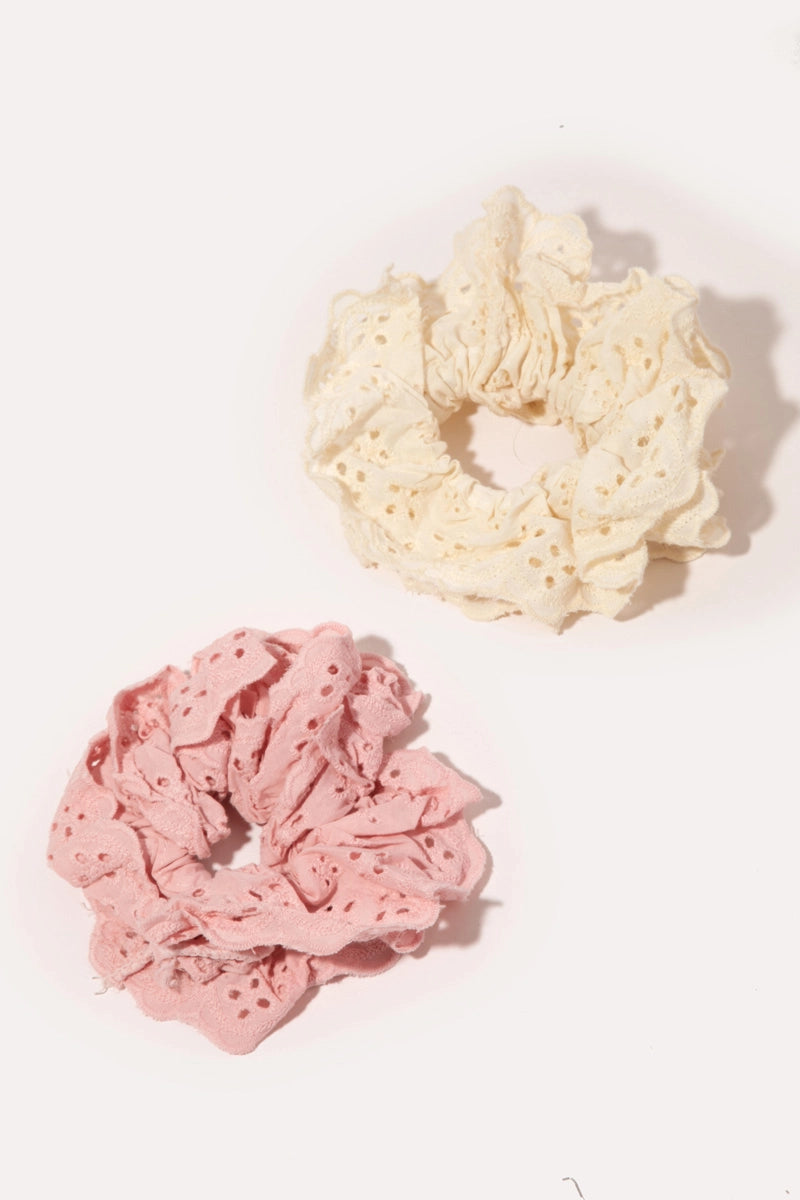 Flower Scrunchie Set
