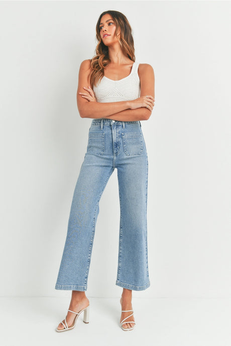 Misty Pocket Jeans-Light Wash