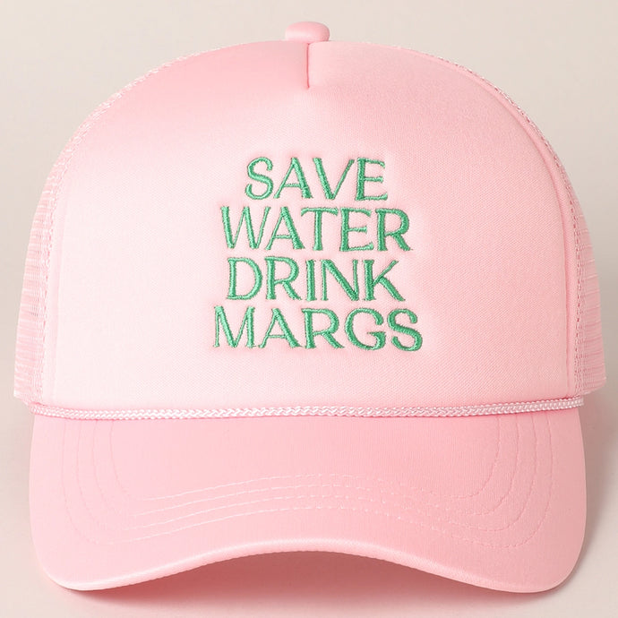 Drink Margs Hat-Pink