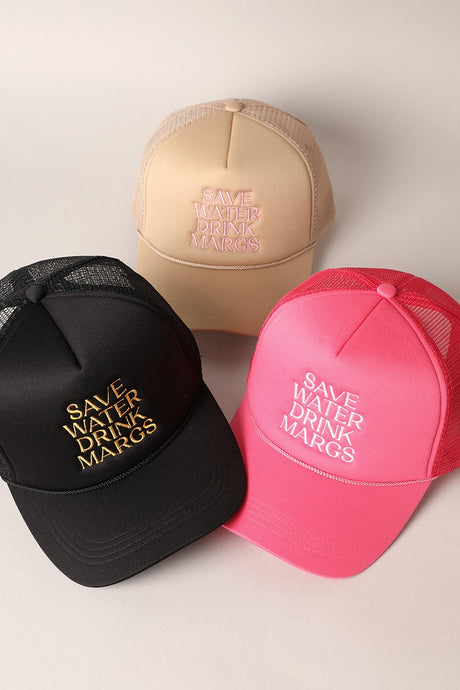 Drink Margs Hat-Black