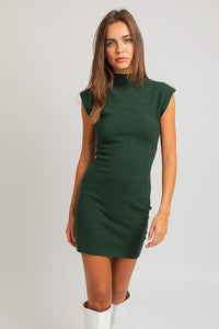 Jessica Mini Dress-Hunter Green