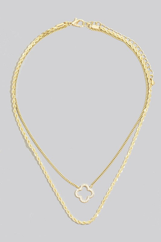 Clover Rope Necklace