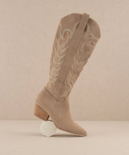 Samara Western Boots-Beige