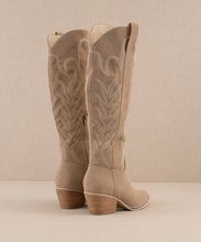 Samara Western Boots-Beige