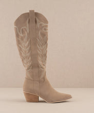 Samara Western Boots-Beige