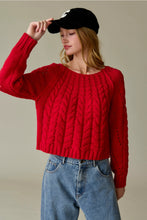 Mira Sweater-Red