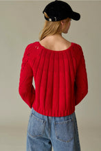 Mira Sweater-Red