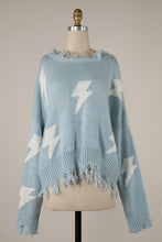 Libby Lightning Sweater-Blue