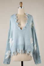 Libby Lightning Sweater-Blue