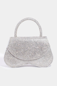 Pia Rhinestone Bag-Silver