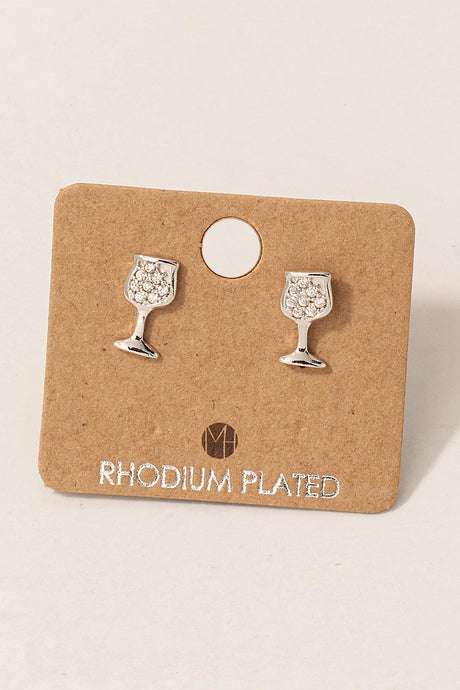 Wine Studs-Silver