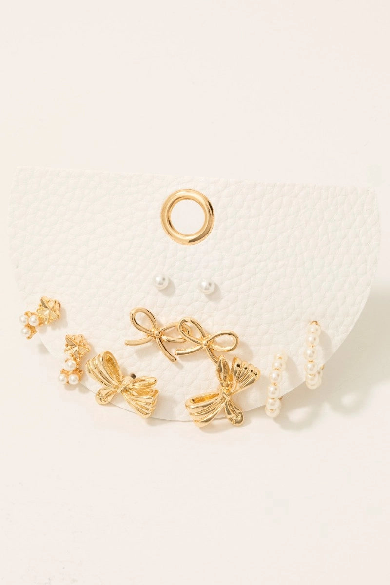 Bow Earrings Set