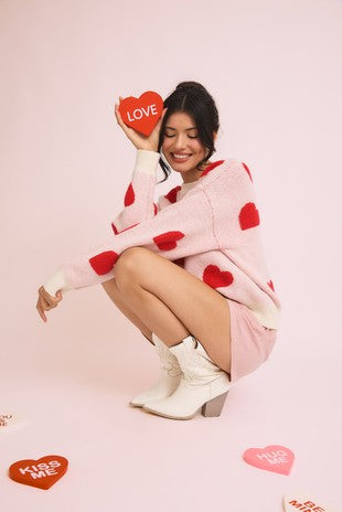 Greta Heart Sweater