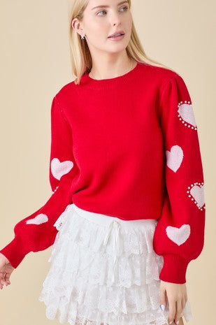 Jill Heart Sweater