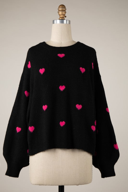 Patty Heart Sweater