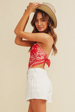 Becca Bandana Top-Red