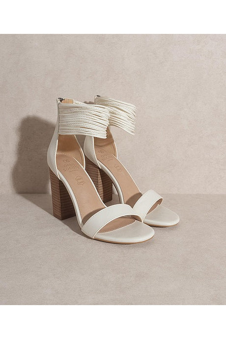 FINAL SALE Blair Heels-White