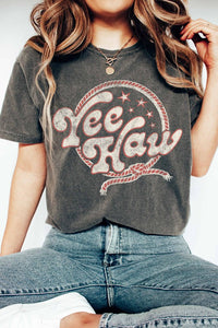 Yeehaw Tee-Charcoal